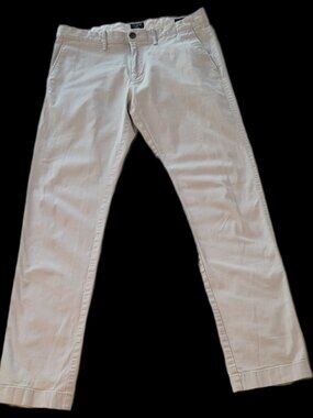 J.Crew Mercantile Men's Slim-Fit Stretch Chino Pant 32x34 Khaki H3167